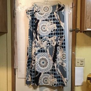 Temu 3xl Stylish Geometric Patterned Skirt